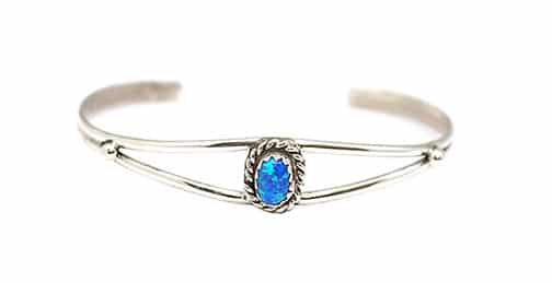 Blue Opal Baby / Child Bracelet
