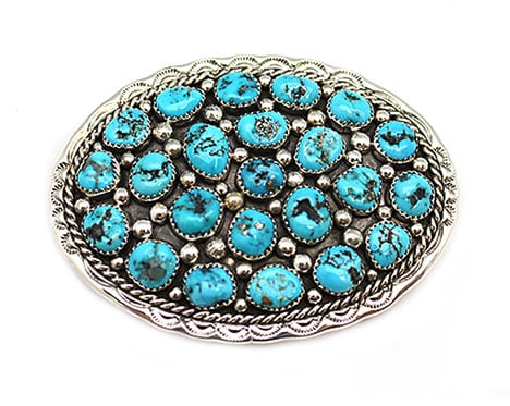 Turquoise Cluster Buckle