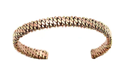 Copper and Brass Mens Bracelet