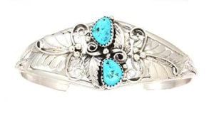 Two Stone Turquoise Bracelet