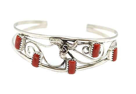Coral Vine Flower Bracelet