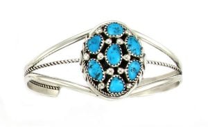 Turquoise Cluster Bracelet