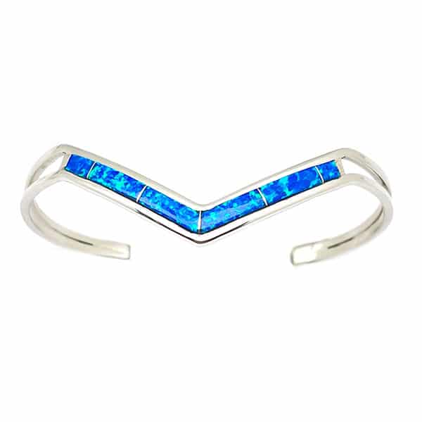 Blue Opal Inlay Bracelet