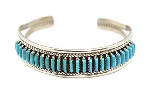 Turquoise Needle Point Bracelet