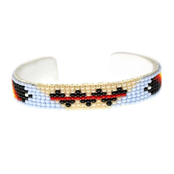 Beaded on Leather Bracelet