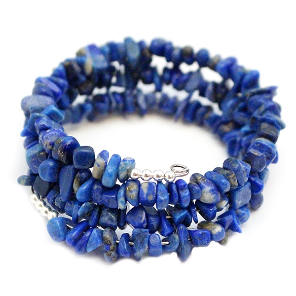 Lapis Memory Wire Bracelet