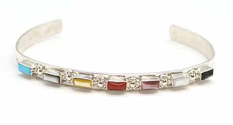 Multi Color Inlay Bracelet