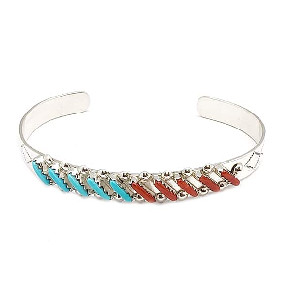 Coral Zuni Bracelet