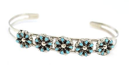 Flower Turquoise Bracelet