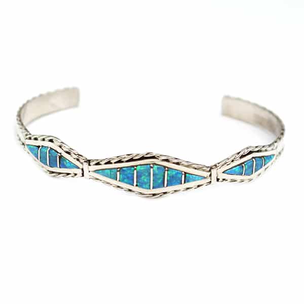 Zuni Inlay Opal Bracelet
