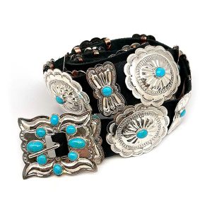 Large Turquoise Concho Belt