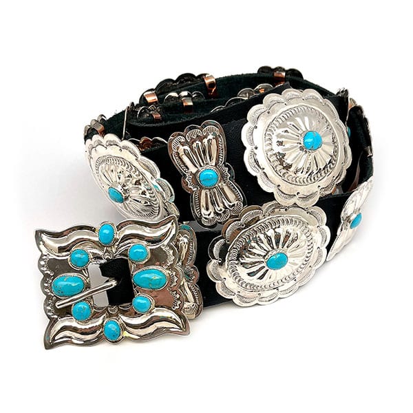 Large Turquoise Concho Belt