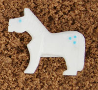 Carved White Marble Horse