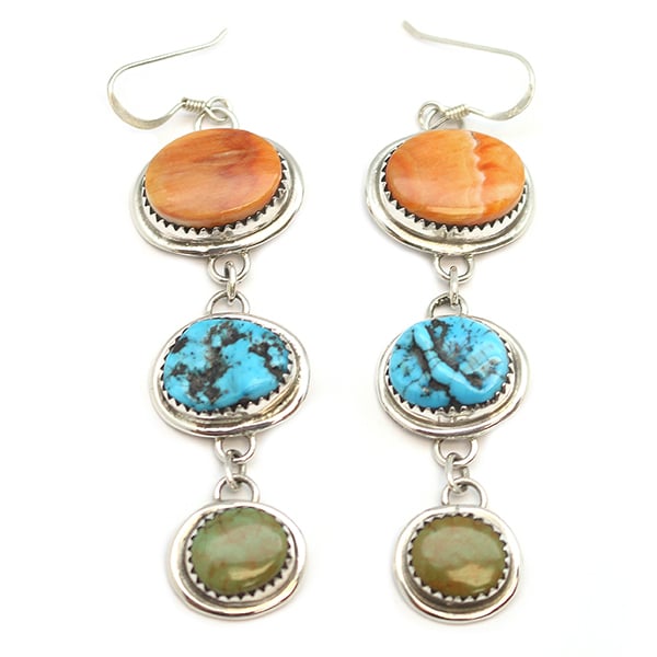 Multi Color Dangle Earrings