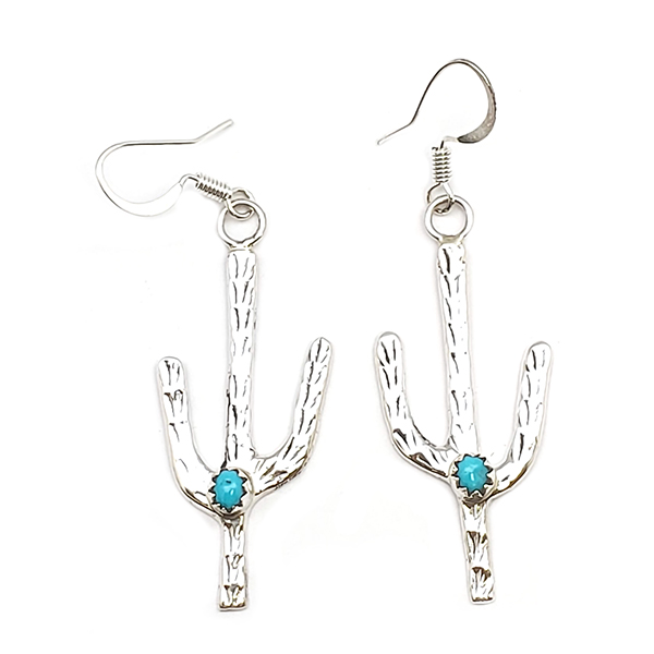 Turquoise Cactus Earrings