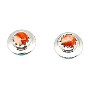 Red Spiny Oyster Stone Earring