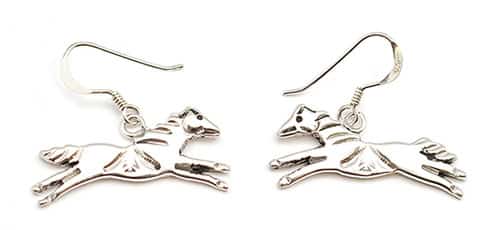 Silver Horse Earrings