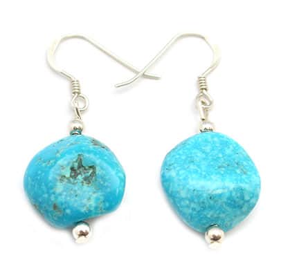 Turquoise Nugget Earring