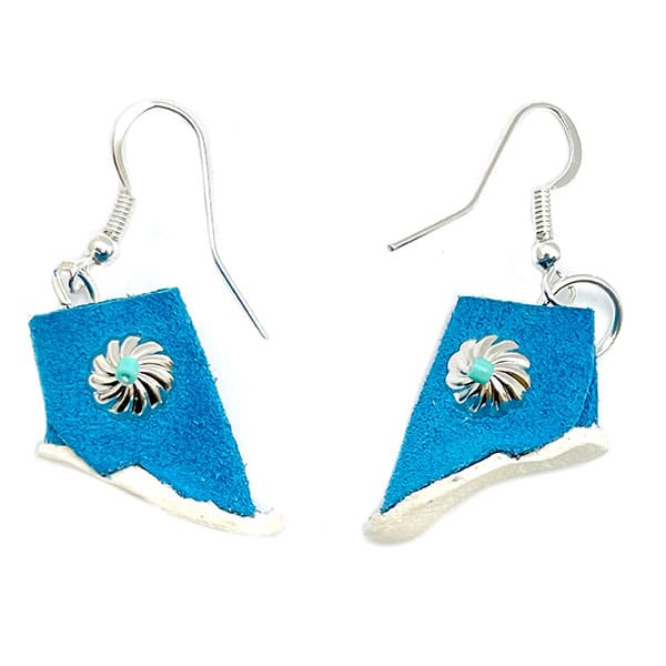 Leather Moccasin Earrings