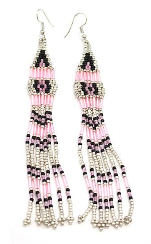 Long Beaded Earring (click for available colors)