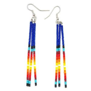 Beaded Dangle Earring (click for main color available)
