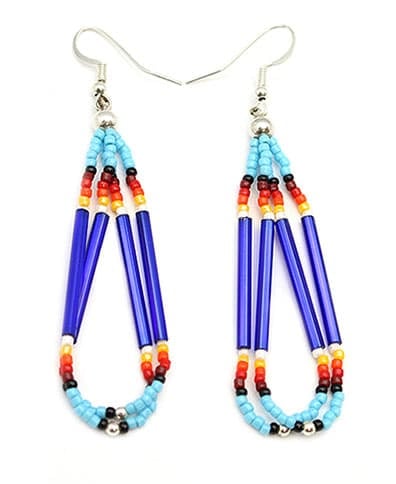 Beaded Loop Earrings