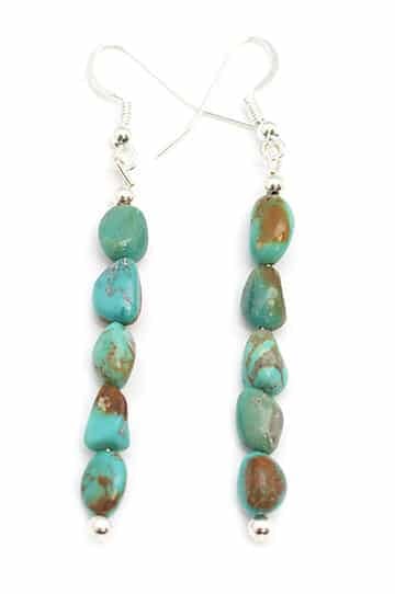 Turquoise Nugget Earrings