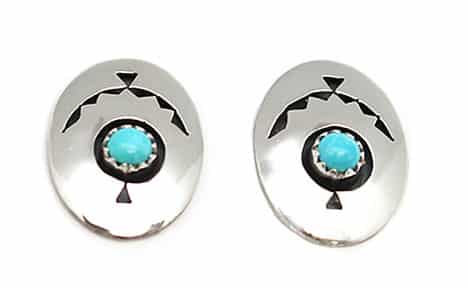Turquoise Shadowbox Earring