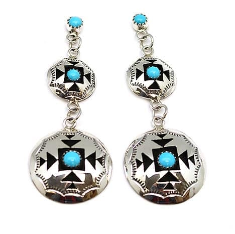 Turquoise Shadowbox Earrings