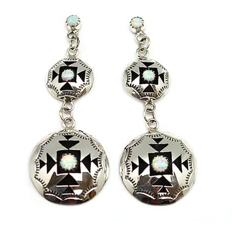 Opal Shadowbox Earrings