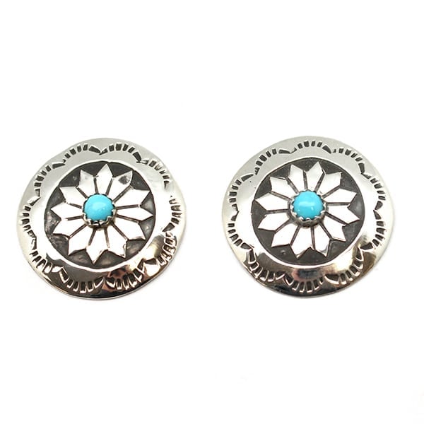 Turquoise Concho Earring