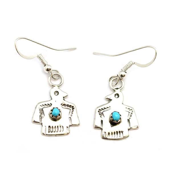 Turquoise Thunderbird Earrings