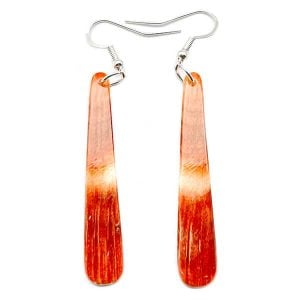 Spiny Oyster Long Slab Earring