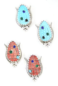 Mini Inlay Corn Earrings (click for colors available)