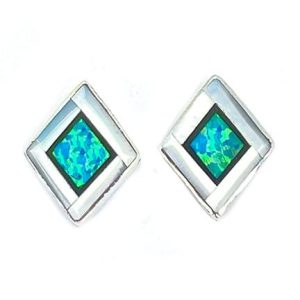 Inlay Diamond Earrings (click for colors available)