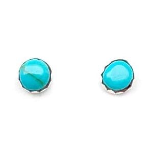 Turquoise Mini Dot Post Earring