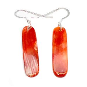 Spiny Oyster Slab Earrings (click for colors & shapes available)