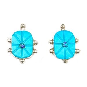Inlay Turtle Earrings