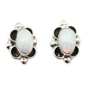 Zuni Opal Stud Earring