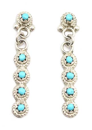 Turquoise Zuni Earring