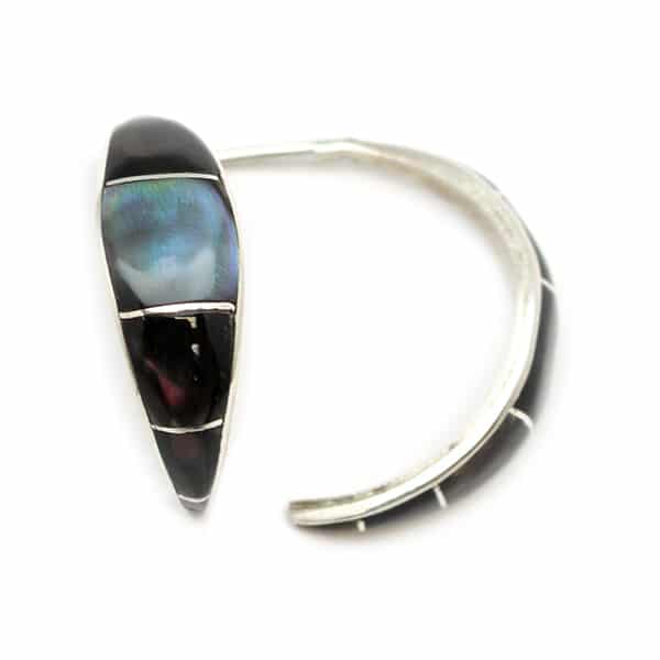 Zuni Inlay Hoop Earring - Image 2