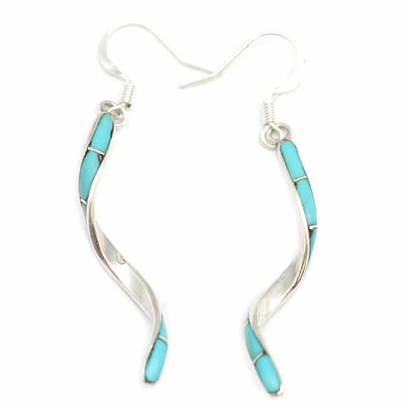 Zuni Swirl Inlay Earrings