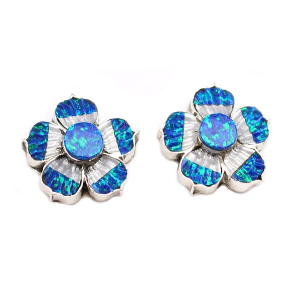 Flower Inlay Earrings