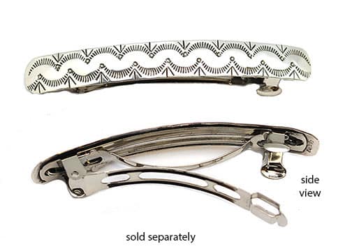 Stamped Hair Barrette