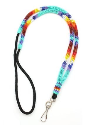 Beaded Badge Holder / Lanyard (click for main colors available)