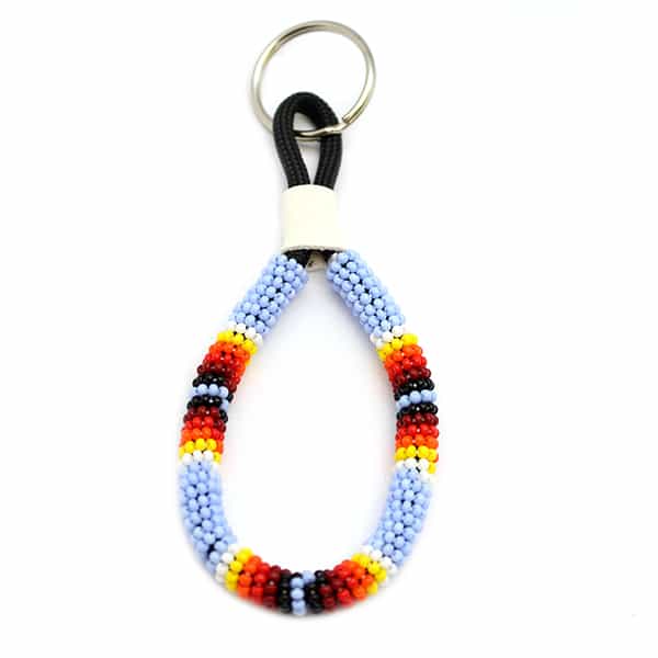 Small Beaded Loop Key Ring