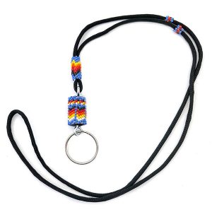 Beaded Lanyard Key Ring (click for main colors available)