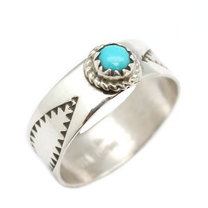 Turquoise Ladies Band Ring (click for sizes available)