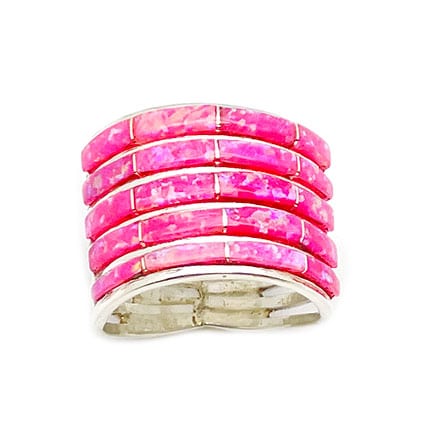 Opal Inlay Women's Ring (click for options available) - Image 2