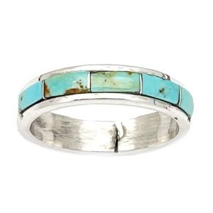 Turquoise Inlay Ring (click for sizes available)